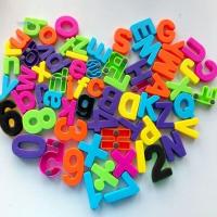 26pcs Super Thick EVA Fridge Magnet English Letters Digit Fridge Magnet Washable Early Education White Board Magnetic Sticker