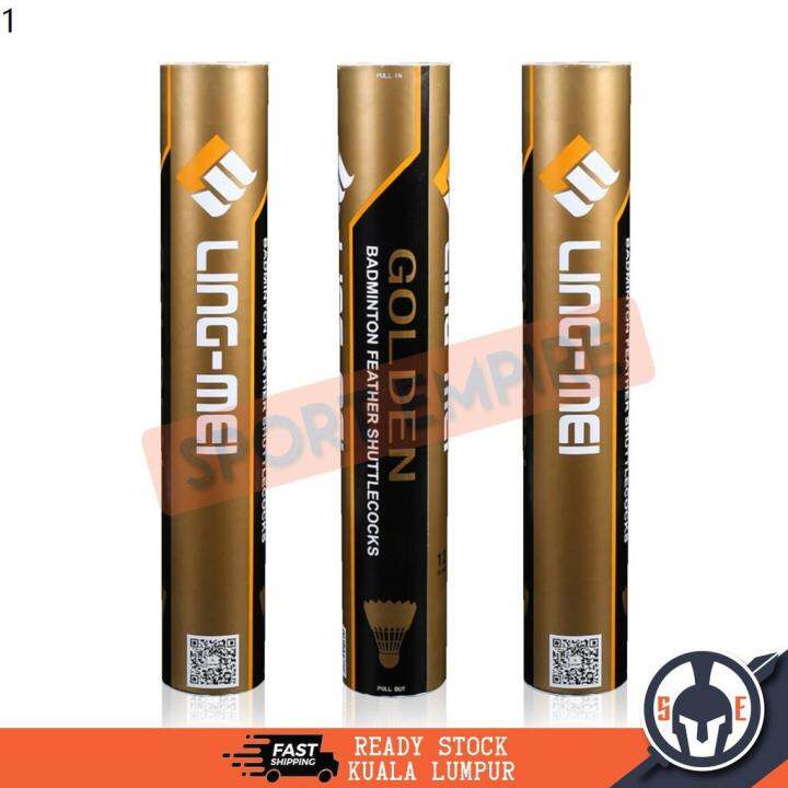 Shuttlecock Ling Mei Badminton Shuttlecock Golden 100 Authentic Lazada