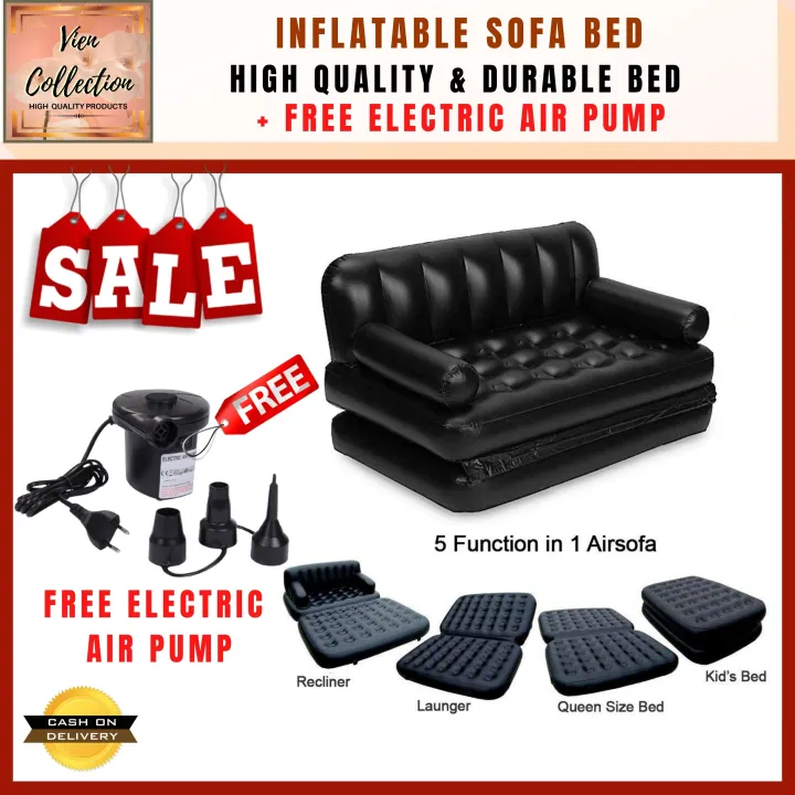 [Vien Collection] Best QUALITY AIR SOFA BED EASY TO USE 5 IN 1