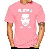 Bjork เสื้อยืดผู้ชาย80อินดี้พังก์อิเล็คโทร100% ลำลอง