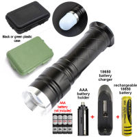 NEW 2021, FireLight T6X-02, Tactical Advanced Professional Military Flashlight High lumens☼900 lm,☼ Lighting range 90m, XM L-T6 LED, FRANCE brand