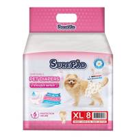 SuperPad pet diapers ผ้าอ้อมสุนัข เพศเมีย ขนาด 12 ชิ้น มาตรฐานญี่ปุ่น