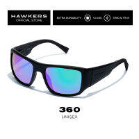 HAWKERS Carbon Black Emerald 360 Sunglasses for Men and Women. UV400 Protection. Official Product designed in Spain H36021BET0