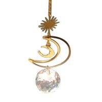 Sun Catcher จี้คริสตัล Moon Star Garden โคมไฟระย้าคริสตัลเครื่องประดับแขวนจี้คริสตัลหรูหราจี้ Office