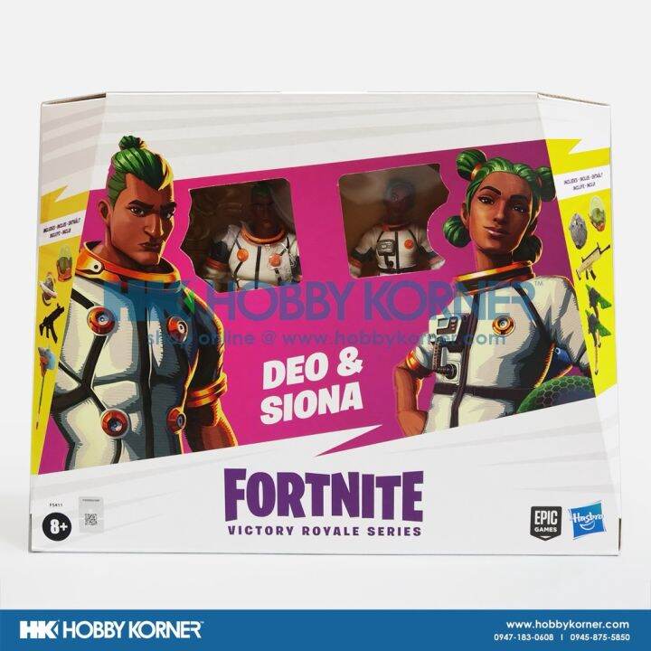 HASBRO Fortnite 6 Inch Scale Victory Royale Series Deo & Siona 2-Pack ...