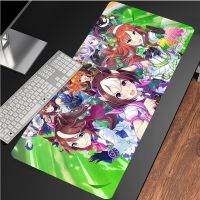 Anime Umamusume: Pretty Derby Theme Otaku Large Mouse Pad Laptop PC Gaming Mice Mat Desk Keyboard Mat Anti-Slip Playmat Nails Screws Fasteners