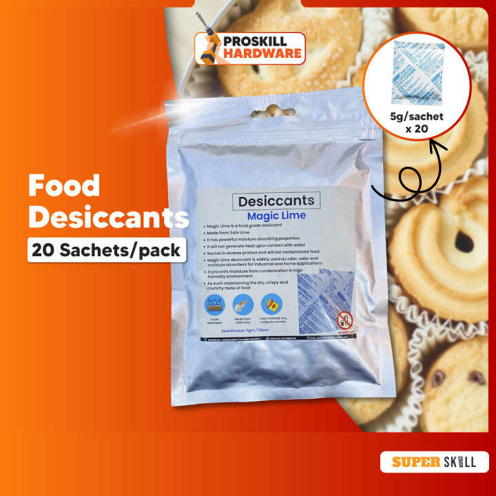 PROSKILL HARWARE 5G Food Desiccants/Food Grade Desiccant/Moisture