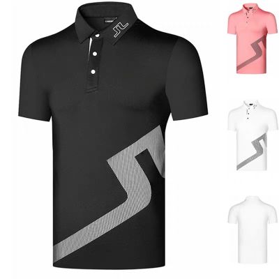 ★New★ J.linderberg Golf สินค้าใหม่ เสื้อโปโลแขนสั้น คอปก แบบแห้งเร็ว ระบายอากาศได้ดี เหมาะกับใส่เล่นกีฬากลางแจ้ง แฟชั่นสําหรับผู้ชาย