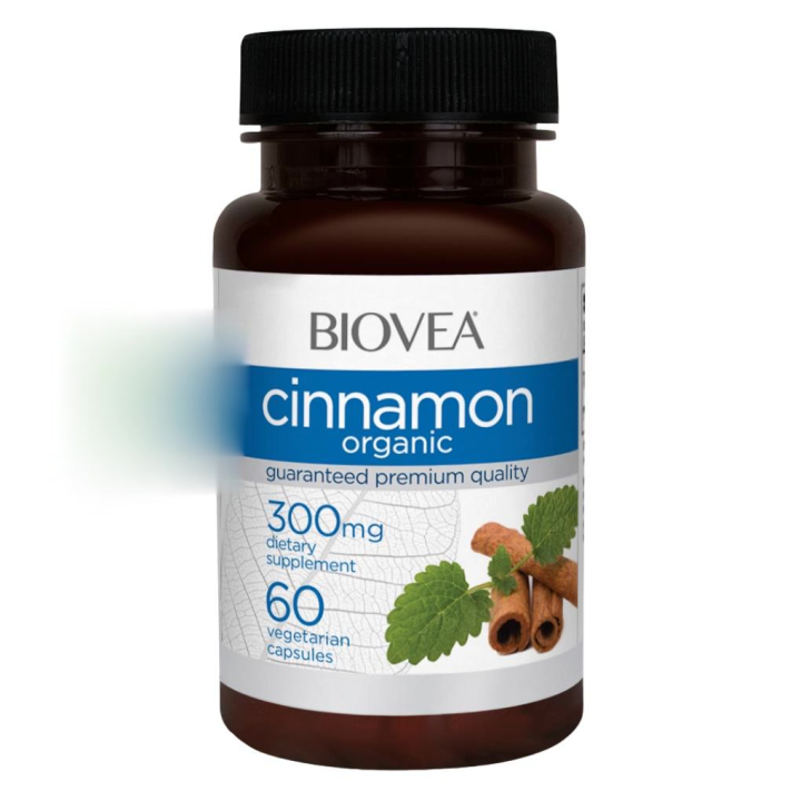 BIOVEA CINNAMON (Organic) 300 mg / 60 Capsules