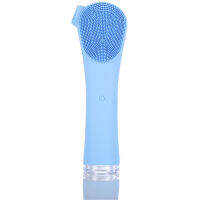 Mini Electric Facial Cleansing Brush Waterproof Silicone Sonic Face Brush Handheld Cleaning Device Rechargeable Pore Cleaner