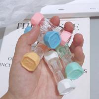 Multicolor Double-head Case Multi-piece Rigid Glasses Case Portable Simple Contact Lens Case Contact Lens Storage Case