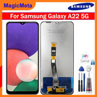 MagicMeta จอแสดงผลหน้าจอ LCD ของแท้สำหรับ Samsung Galaxy A22 5G หน้าจอสัมผัส LCD ประกอบสำหรับ Samsung Samsung Galaxy A22 5G SM-A226B SM-A226B/SM-A226B DSN SM-A226BR SM-A226BR /N Display LCD