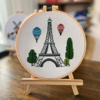 ชุดปักวิว ฟรีสะดึงขนาด 20cm. Modern City View DIY Embroidery kit 20cm.