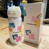 Startbuck ขาตั้งกล้อง Starbuck ถ้วย Starbuck ของแท้2023ใหม่นักเรียนถ้วยเก็บอุณหภูมิวันเกิดกล่องของขวัญคู่รักสาวๆ304เหล็ก