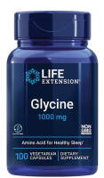 Life Extension  Glycine 1000 mg / 100 Vegetarian Capsules