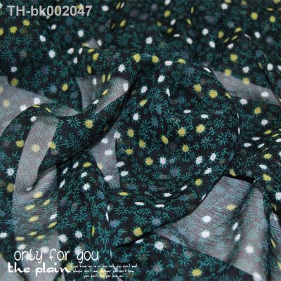 ♚✟✧ LEO LIN 8 Mm Black Little Bit 100 Silk Silhouette Fold Its Yarn Thin Silk Dress Scarf Fabric Fabric 50cm
