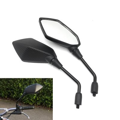 Mirror กระจกมองด้านหลังรถจักรยานยนต์สากล8/10มม. ABS กระจกมองหลังสำหรับ Yamaha FZ1 FZ6 FZ8 XJ6 YBR125 MT10 MT03 XSR 700 900 Tenere