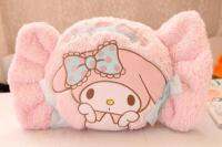 Sanrioed My Melody Cinnamoroll หมอนตุ๊กตา Kawaii หมอนลูกกวาดดาวเบาะอินส์หัวหมอนไมโครไฟเบอร์อะนิเมะ Plushie วันเกิดสำหรับเด็ก