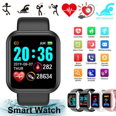 【Galaxy】【การจัดส่งในประเทศไทย】Original สมาร์ทวอทช์ D20 Smart GPS Watch าฬิกาอัจฉริยะ นาฬิกาบลูทูธ จอทัสกรีน IOS Android วัดชีพจร นับก้าว เดิน วิ่ง สมาร์ทว