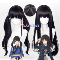 【Manmei】Anime Lycoris Recoil Inoue Takina Cosplay Wig Woman Long Black Heat Resistant Synthetic Hair Halloween Party Wigs