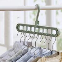 [HOT GELLXKOWOIGHIO 527] 2Pcs Magic Multi Port Support Hangers For Clothes Drying Rack Multifunction Plastic Clothes Rack Drying Hanger Storage Hangers