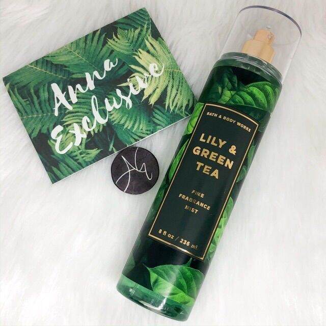Authentic Bath & Body Works LILY & GREEN TEA Fine Fragrance Mist