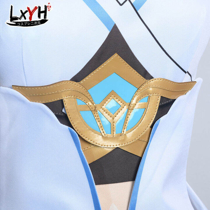 2019-lxyh-coser-king-game-genshin-impact-lumine-wig-cosplay-costume-dress-props-เครื่องแต่งกายคอสเพลย์-การ์ตูนอะนิเมะ-ชุดแฟนซี2023