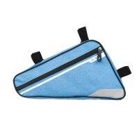 Blue Bicycles Front Tube Bag Bike Anti-Scratched Triangular Pouch Keys Cellphone Portable Saddle Holder Packing Biking