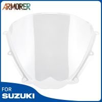 Motorcycle Double Bubble Front Wind Deflector Windshield Wind Screen For SUZUKI GSXR1000 GSX R1000 gsx R GSX R K7 2007 2008