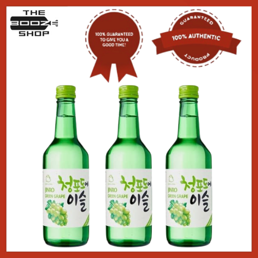 Jinro Chamisul Green Grape Soju 360ml x 3 | Lazada PH