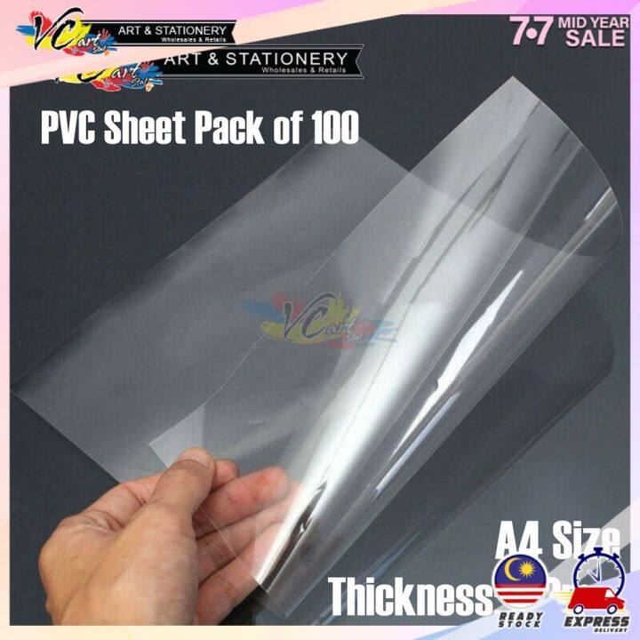 Pack Of Plastic Sheet Cover Rigid Sheet Multipurpose Transparent Binding Pvc Size A