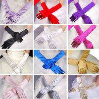 1Pair Satin Long Gloves Opera Wedding Bridal Evening Party Costume Gloves