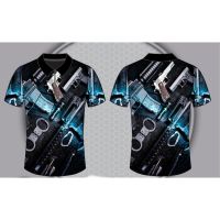 T139- ABSTRACT TACTICAL 2 POLO SHIRT（Contact the seller, free customization）