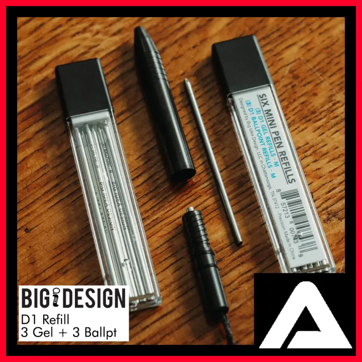 BIGiDESIGN D1 REFILL PACK 3 GEL, 3 BALLPOINT (MEDIUM) Lazada PH