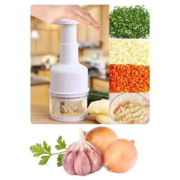 Kitchen Manual Food Chopper Handheld Slap Press Chopper Mincer for Onions  Garlic Nuts Efficient Garlic Onion Peeling Artifact