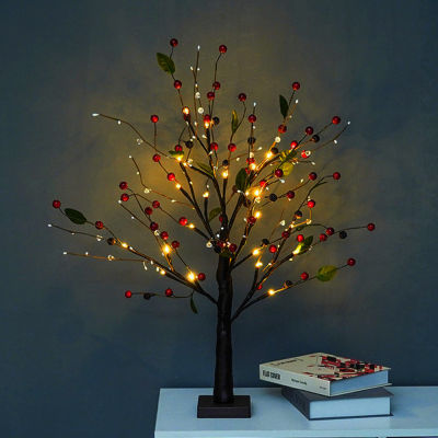LED Night Light Christmas Tree Night Lamp For Bedroom Home Xmas Decor USB Fairy Lights Table lamps Wedding Holiday lighting