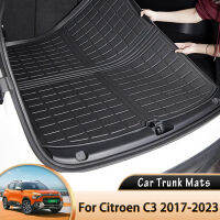 EVA รถด้านหลัง Trunk Mat กันน้ำป้องกัน Liner Trunk ถาดสำหรับ Citroen C3 Cross SX 2016 ~ 2023 2019 2020 2021 2022