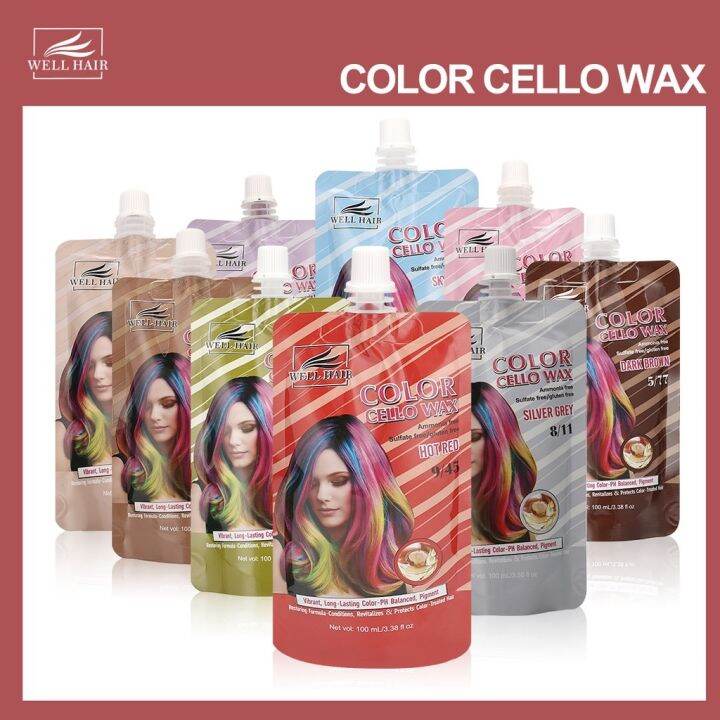 Well Hair 3 in 1 Colour color repair treatment Hair Shampoo conditioner ...