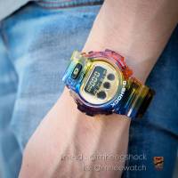 DW-6900 Custom กรอบสายใส Rainbow