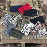 Name Tapes Tag Brand Custom Laser Cutting IR IFF Infrared Reflection Patch Black Letters Morale Tactics Military