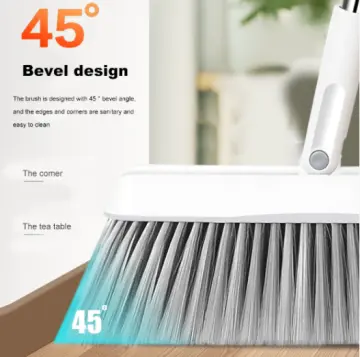 Broom Scoop Set Household Folding Dustpan Broom and Shovel Set Bathroom  Water Wiper Pet Hair Grabber Sweeping Cleaning Tools