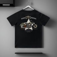 เสื้อยืดแขนสั้นคอกลมเสื้อยืดแขนสั้น พิมพ์ลาย Juki Motorcycle Rock สไตล์ยุโรป อเมริกัน เรโทร สําหรับผู้ชาย และผู้หญิงCottS-5XL