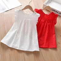2023 New Kids Summer Clothes Girls Lace Dresses  by Hs2023