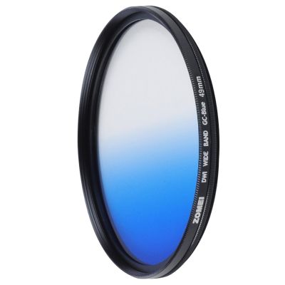 Zomei GND Camera Round Filter Optical Ultra Thin Graduated Neutral Density Filter Blue Red Orange 49mm 52mm 58mm 67mm 72mm 77mm Filters