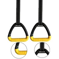 【Ready Stock&amp;COD】2Pcs Gymnastic Ring Portable Gymnastic Ring Gym Shoulder Strength Home Fitness Training Equipment