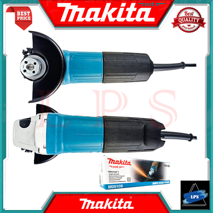 makita-angle-grinder-เครื่องเจียรไฟฟ้า-4-นิ้ว-540w-รุ่น-m0910b-สวิตช์ท้าย-การันตี