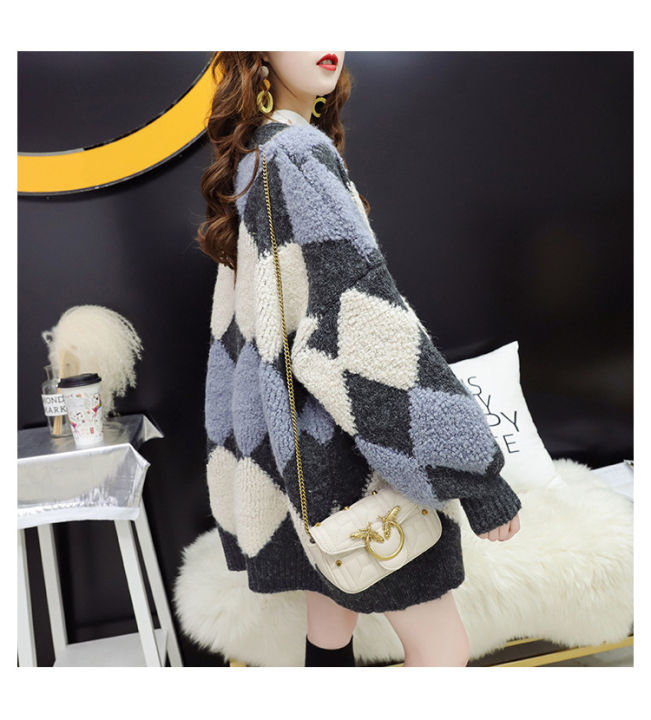 kada-พร้อมส่งจากไทย-knitted-cardigan-คาร์ดิแกน-เสื้อหนาวไหมพรมสไตล์เกาหลี-ทรงหลวม-หนาดี-เสื้อแจ็คเก็ต-เสื้อกันหนาว-เสื้อสเวตเตอร์ถัก