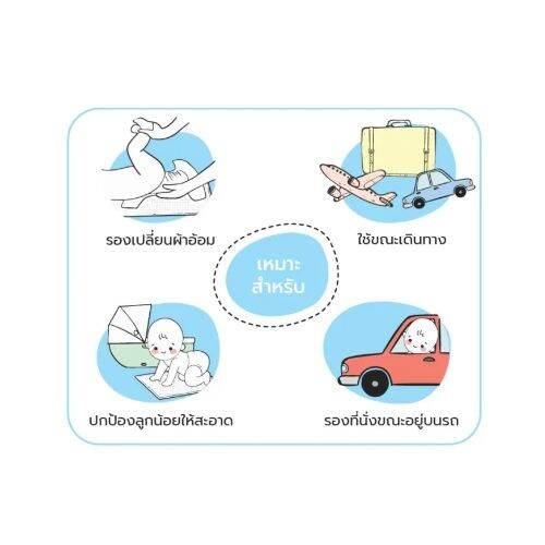 pigeon-พีเจ้น-แผ่นพรีเมียมสำหรับรองเปลี่ยนผ้าอ้อม-1-ห่อ-11-ชิ้น