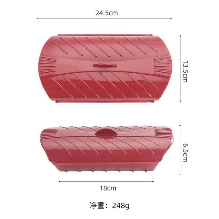 rust-พร้อมฝาปิด-กล่องหม้อนึ่งซิลิโคน-หม้อหุงไฟฟ้า-อาหารเกรดอาหาร-หม้อนึ่งไมโครเวฟ-ของใหม่-ถ้วยทำป๊อปคอร์น-เคสไอน้ำ-เครื่องมือทำอาหารในครัว