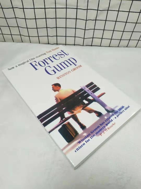 forrest-gumpภาษาอังกฤษรุ่นforrest-gumpคลาสสิกแรงบันดาลใจนวนิยายฟิล์มหนังสือต้นฉบับ